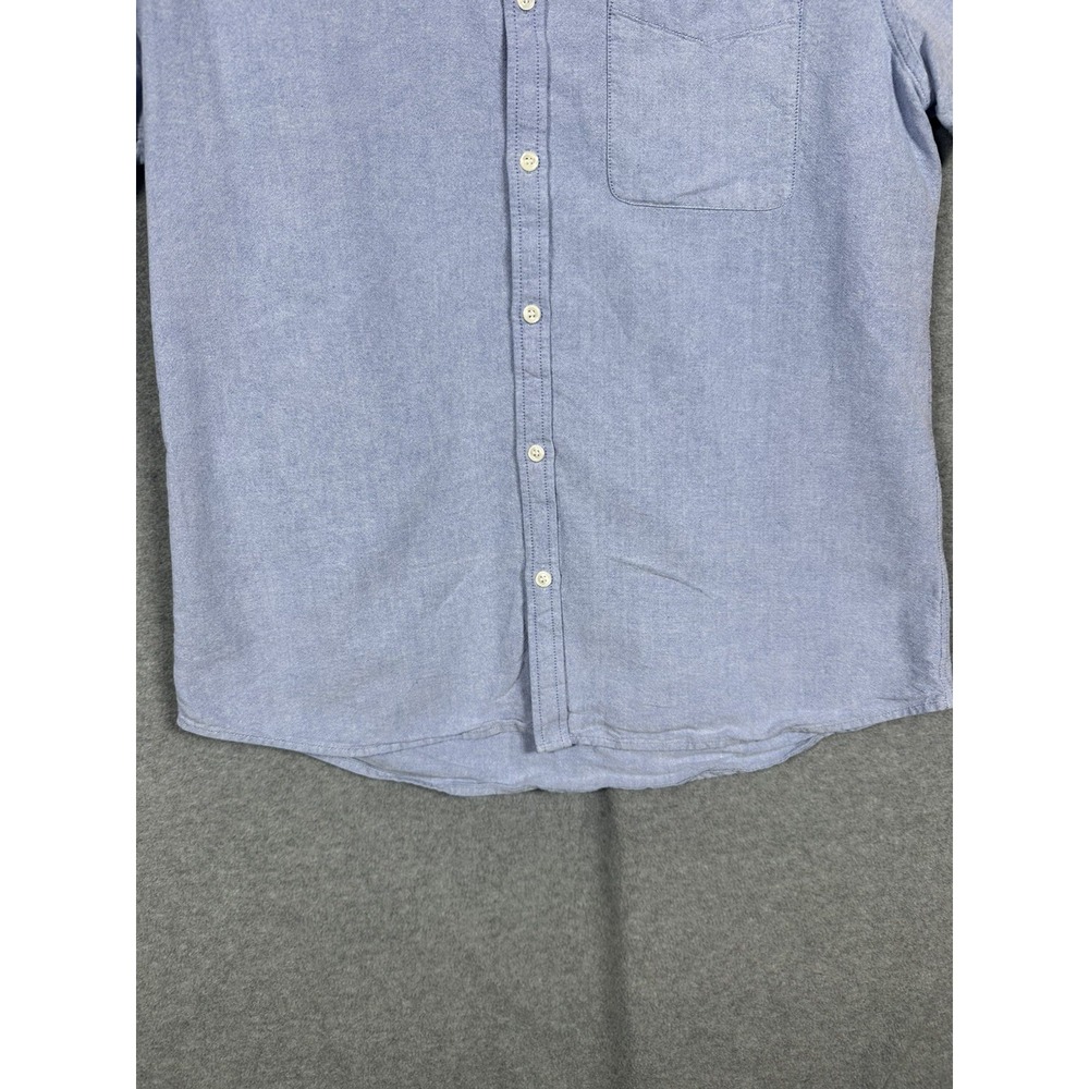 AG Adriano Goldschmied Men's Large Blue Chambray Shirt Short Sleeve Button Down - Picture 7 of 7